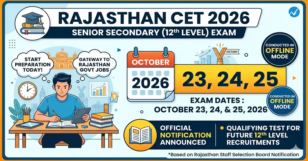 Rajasthan CET Exam Date 2026