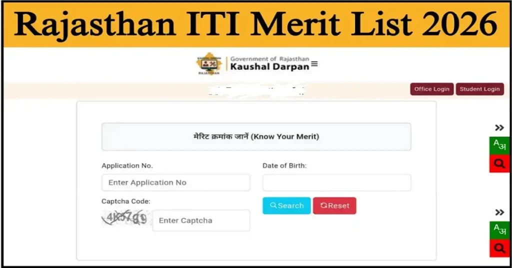 Rajasthan ITI Allotment Merit List 2026 pdf downlaod