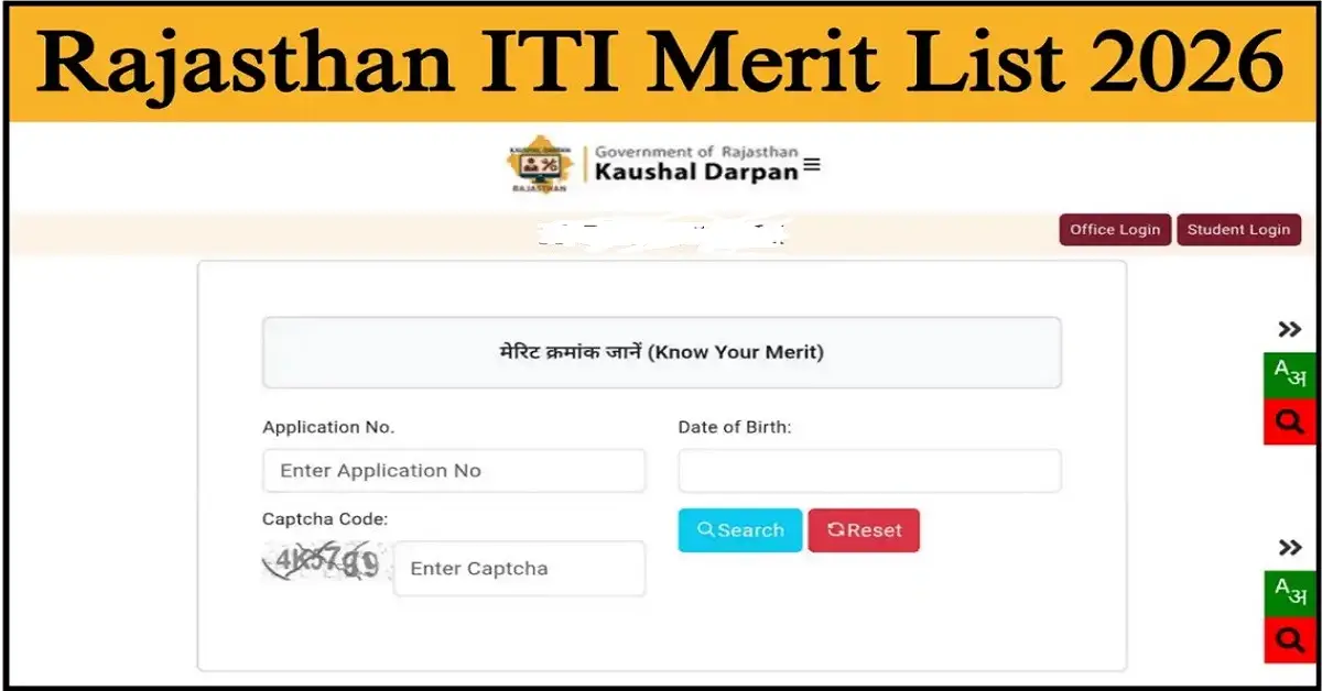 Rajasthan ITI Allotment Merit List 2026 pdf downlaod